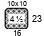 4x4'' Swatch. This is the number of stitches and rows necessary to calculate the inches/cm in a garment